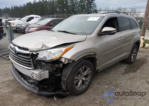 2014 Toyota Highlander Xle V6 из США, поврежденный, VIN 5TDKKRFH9ES004394